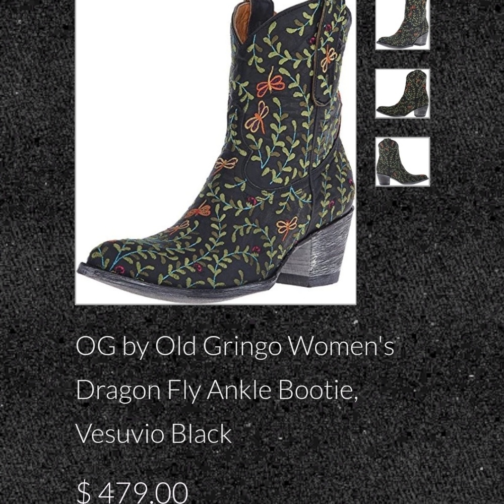 Old Gingo dragonfly booties